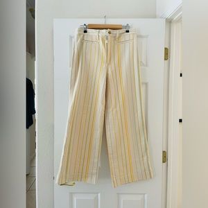 Madewell wide leg stripe women’s pants new with tags.
